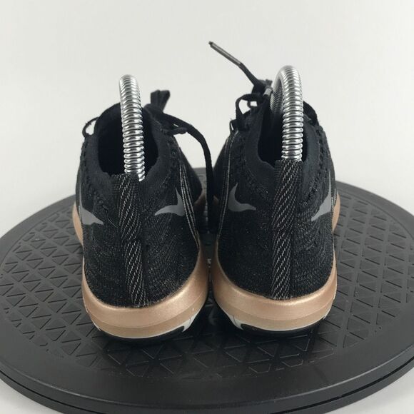 Nike Free Transform Flyknit Black/Gold Running Shoes 833410-005 Women’s Size 5 - Picture 6 of 12